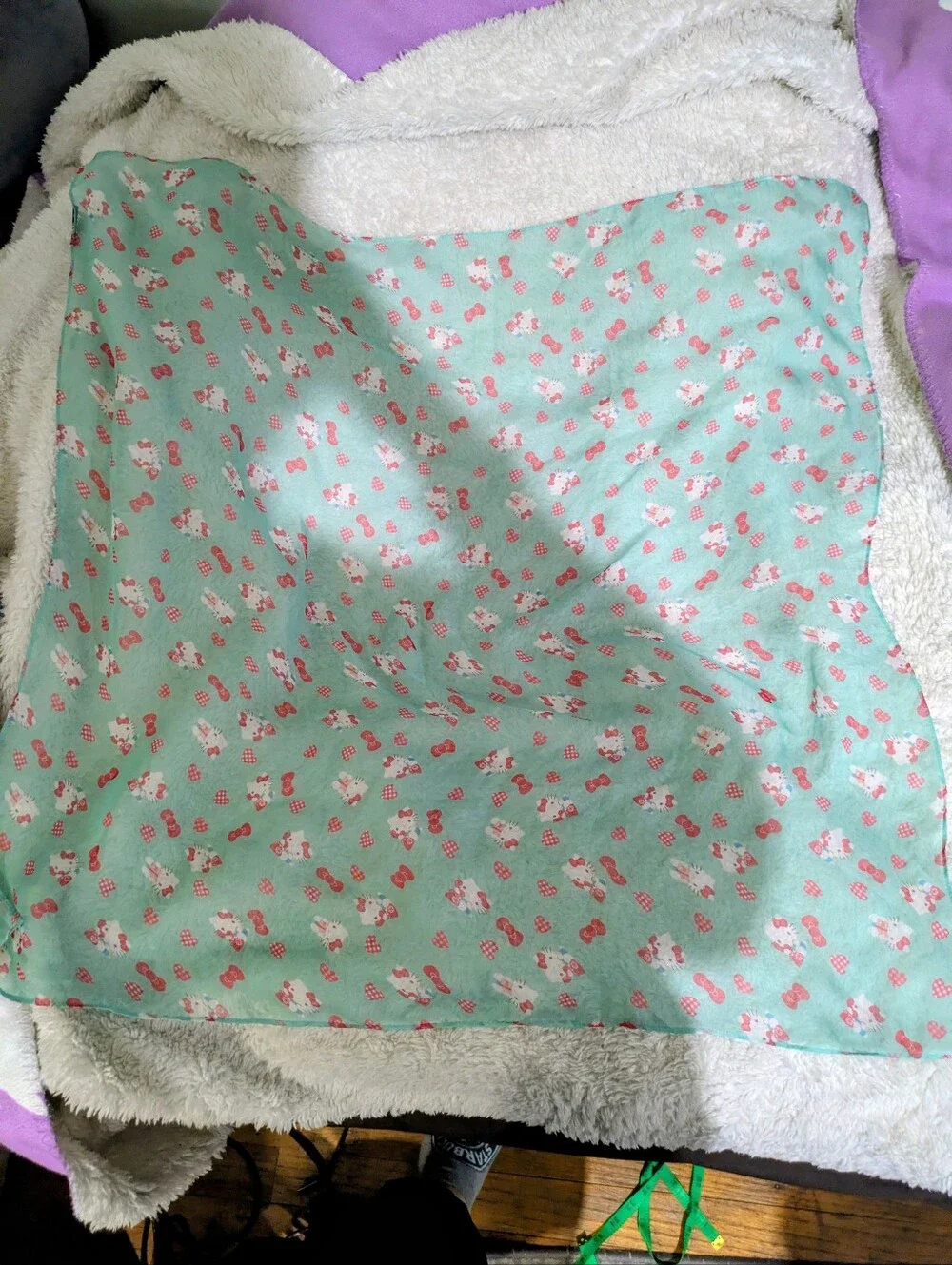 Hello Kitty Head Scarf Unique Vintage